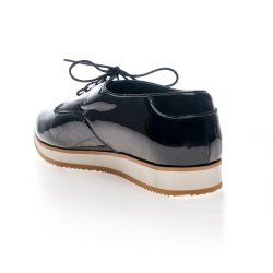 Pantofi piele naturala Fay Negru Lacuit - sau Orice Culoare